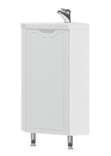 Тумба под раковину Corozo Мирра SD-00001642 40см угловая белый